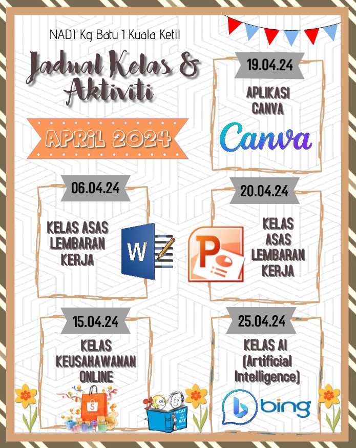 JADUAL AKTIVITI APRIL 2024