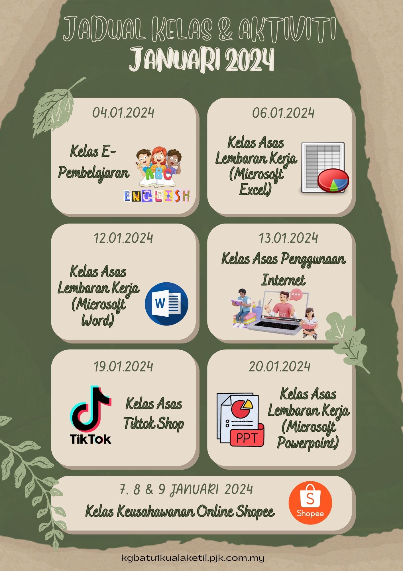 JADUAL AKTIVITI JANUARI 2024