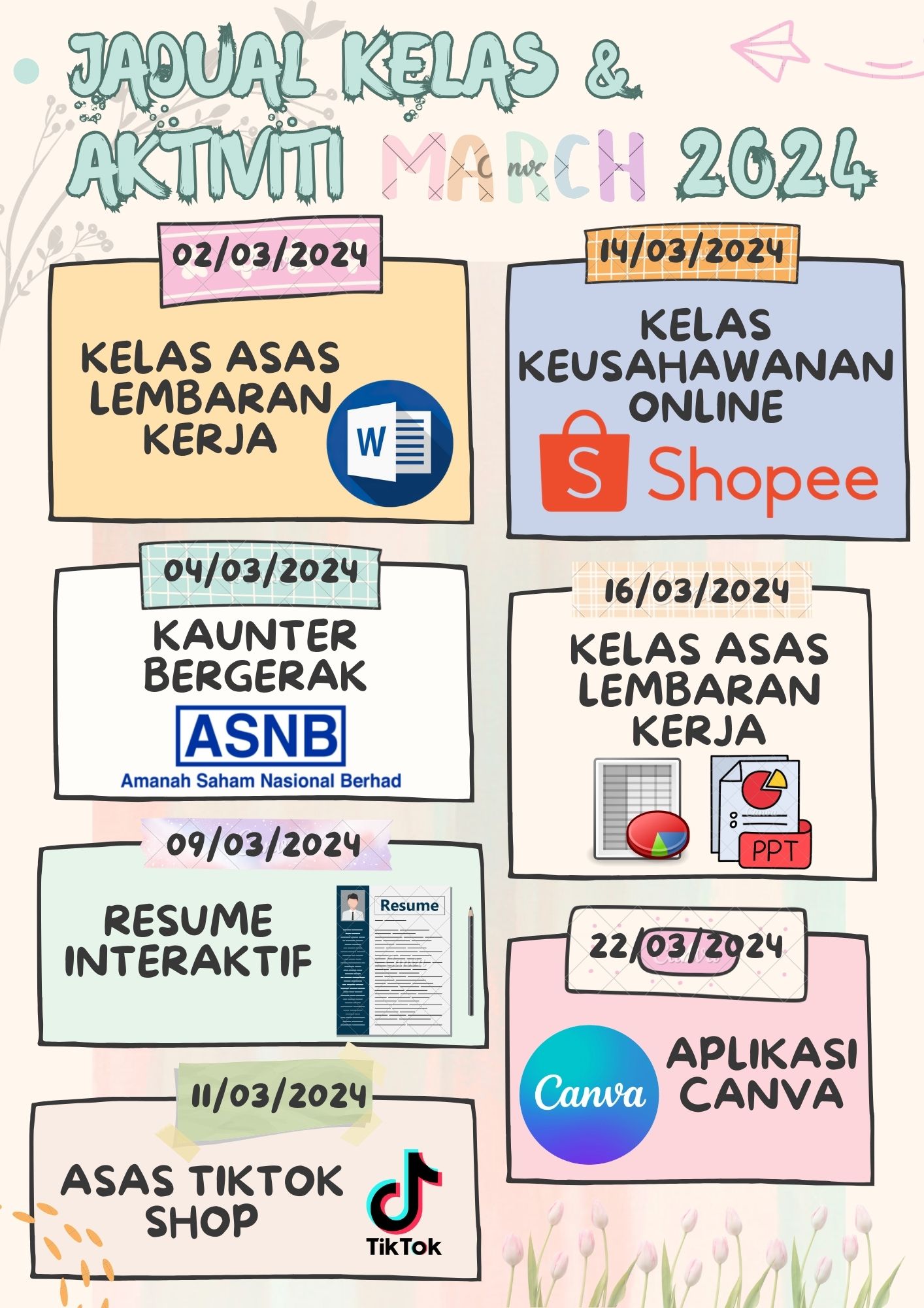 JADUAL AKTIVITI MAC 2024