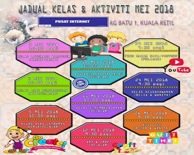 JADUAL AKTIVITI MEI 2018