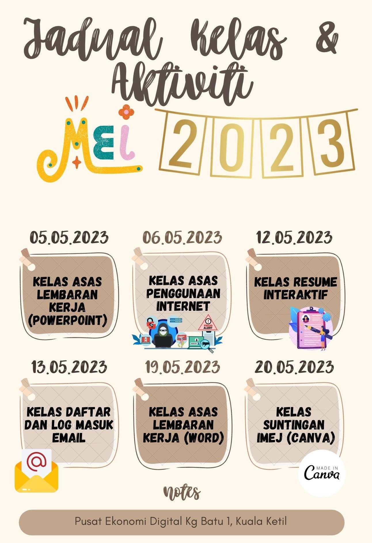 JADUAL AKTIVITI MEI 2023