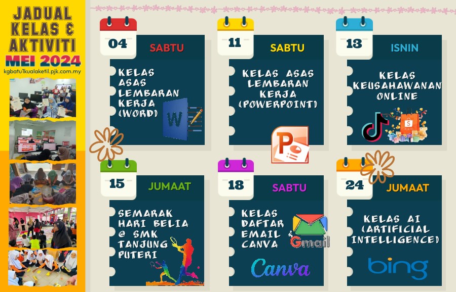 JADUAL AKTIVITI MEI 2024