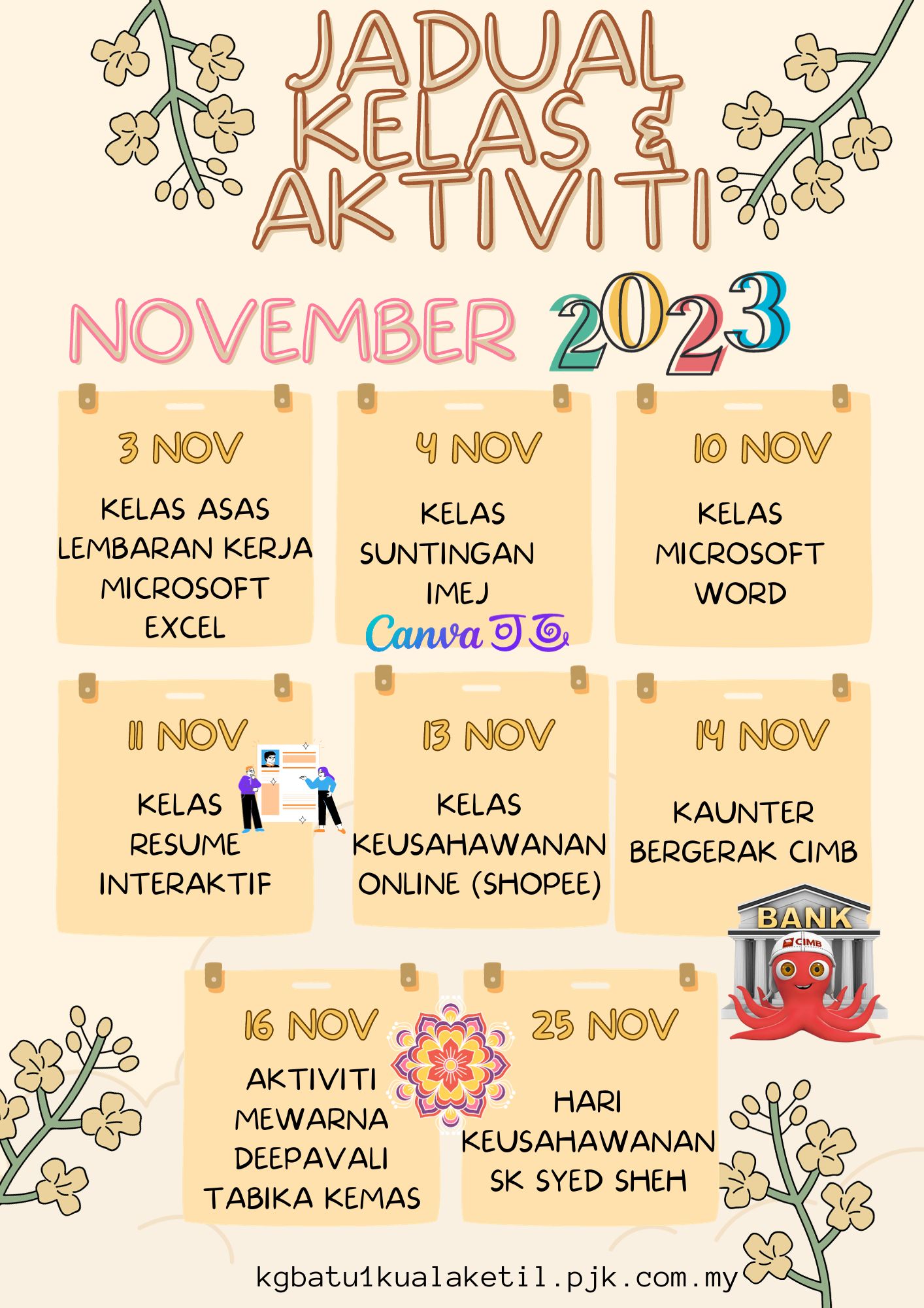 JADUAL AKTIVITI NOV 2023