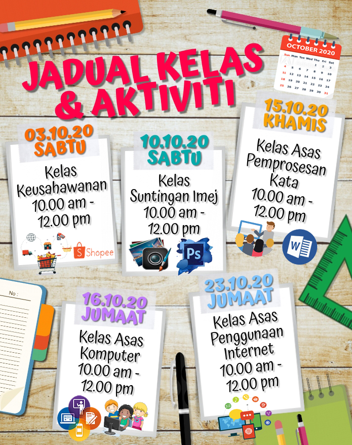 JADUAL AKTIVITI OKTOBER 2020