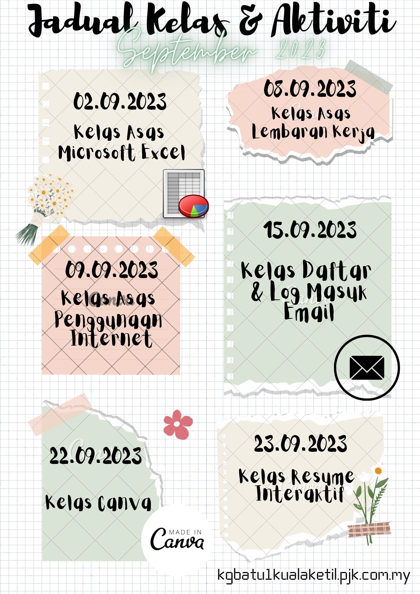 JADUAL AKTIVITI SEPTEMBER 2023