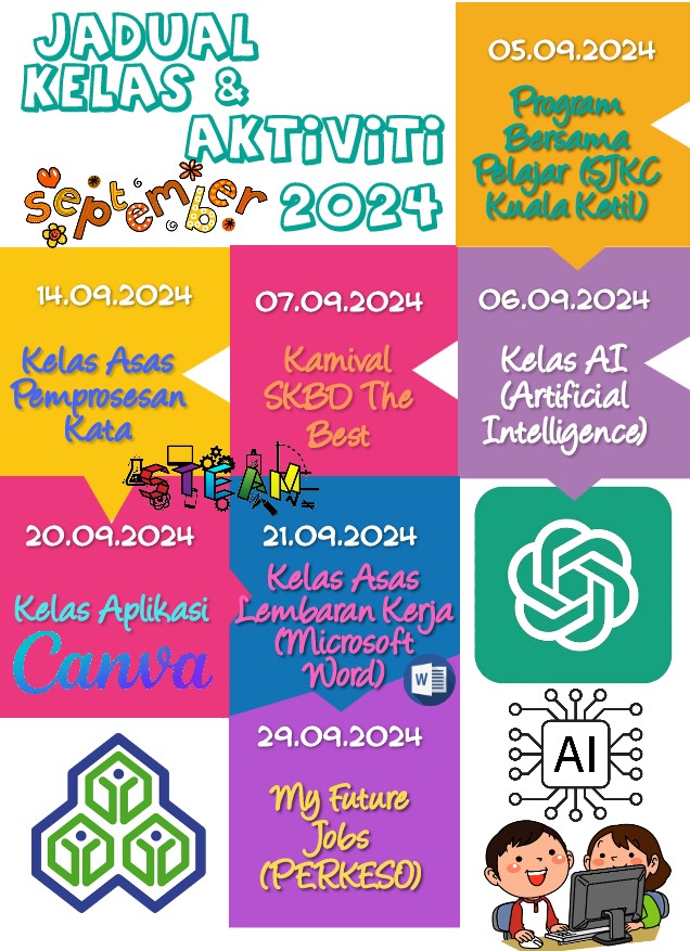 JADUAL AKTIVITI SEPTEMBER 2024