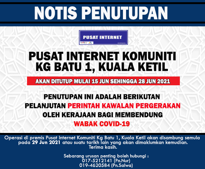 Notis Penutupan Covid 19 15