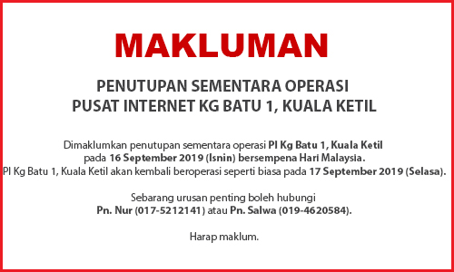 NOTIS PENUTUPAN PI hari malaysia